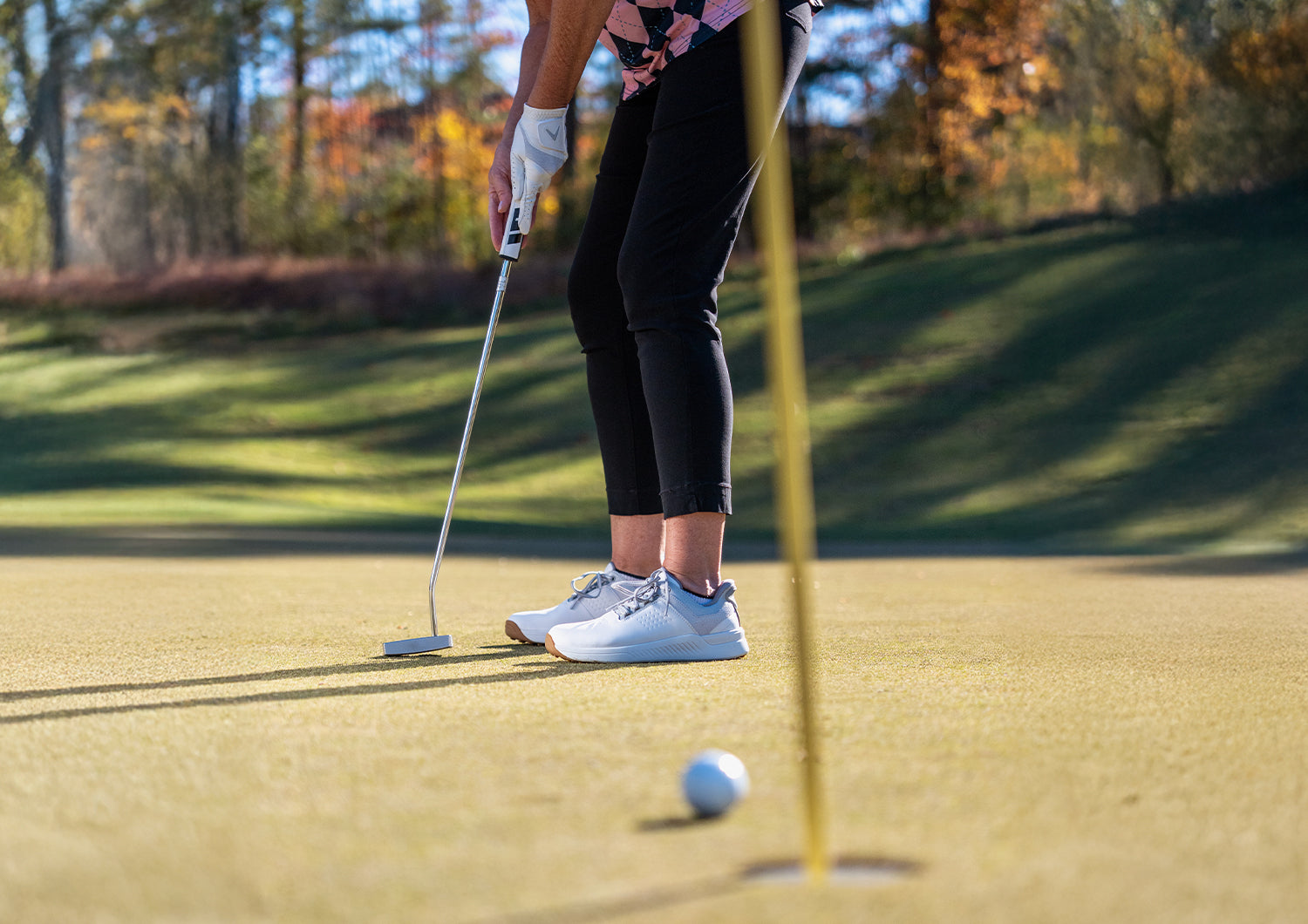 Approach Shot Hands-Free Golf - White/Silver