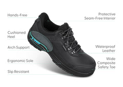 Slate Hands-Free Work Shoes - Black